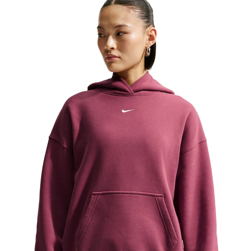Nike Women's Studio Fleece Medium Weight Oversized Pullover Hoodie