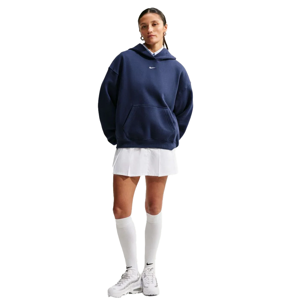Nike Women's Studio Fleece Medium Weight Oversized Pullover Hoodie