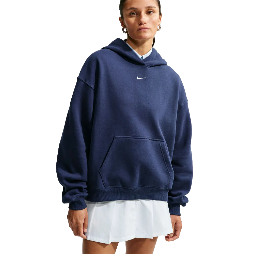 Nike Women's Studio Fleece Medium Weight Oversized Pullover Hoodie