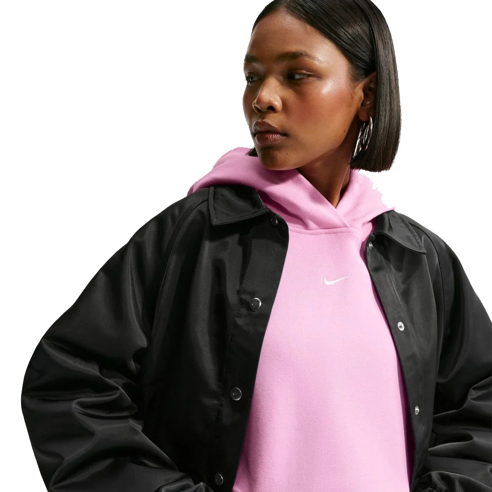 Nike Women's Studio Fleece Medium Weight Oversized Pullover Hoodie
