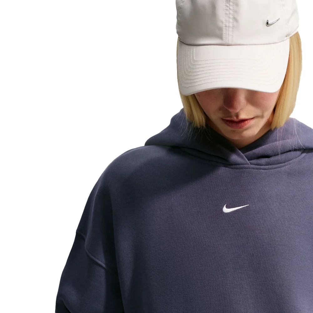 Nike Women's Studio Fleece Medium Weight Oversized Pullover Hoodie