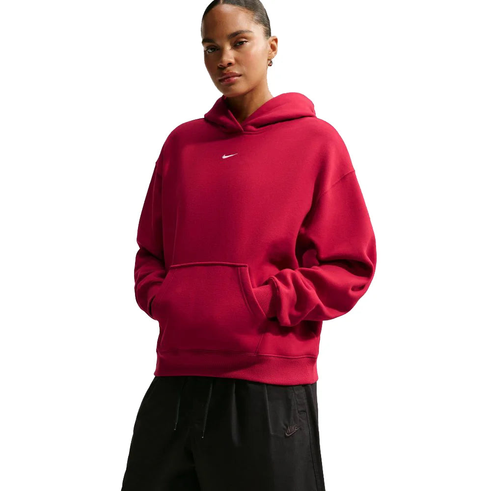 Nike Women's Studio Fleece Medium Weight Oversized Pullover Hoodie