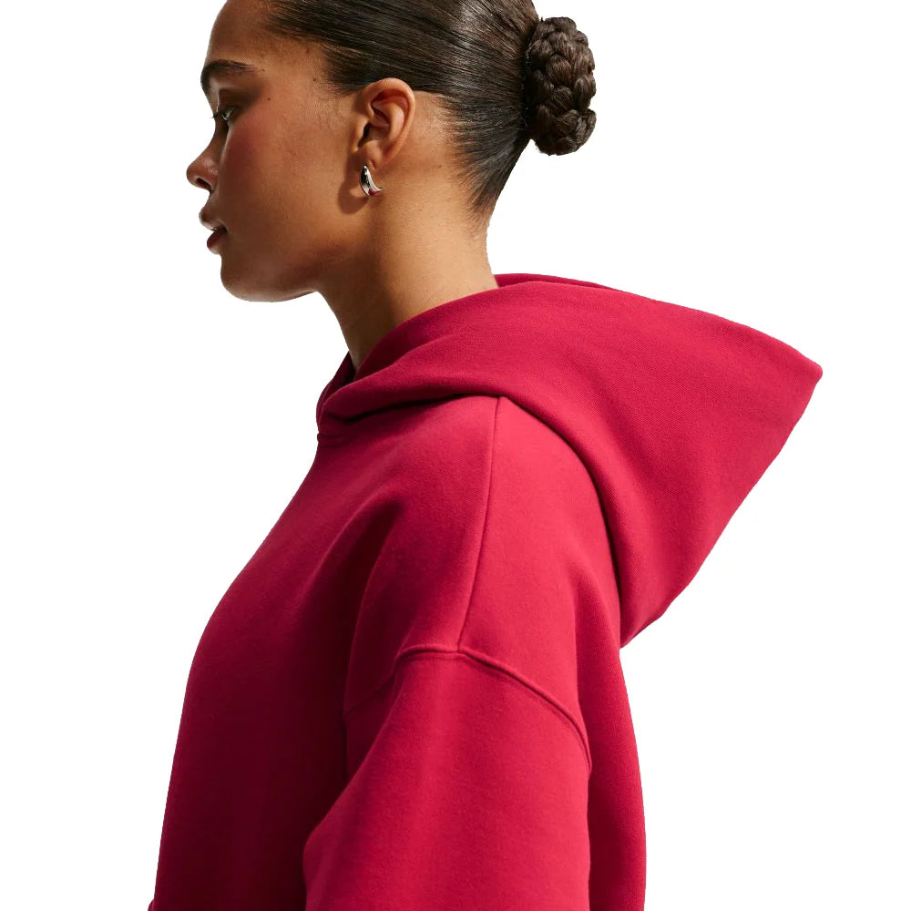 Nike Women's Studio Fleece Medium Weight Oversized Pullover Hoodie