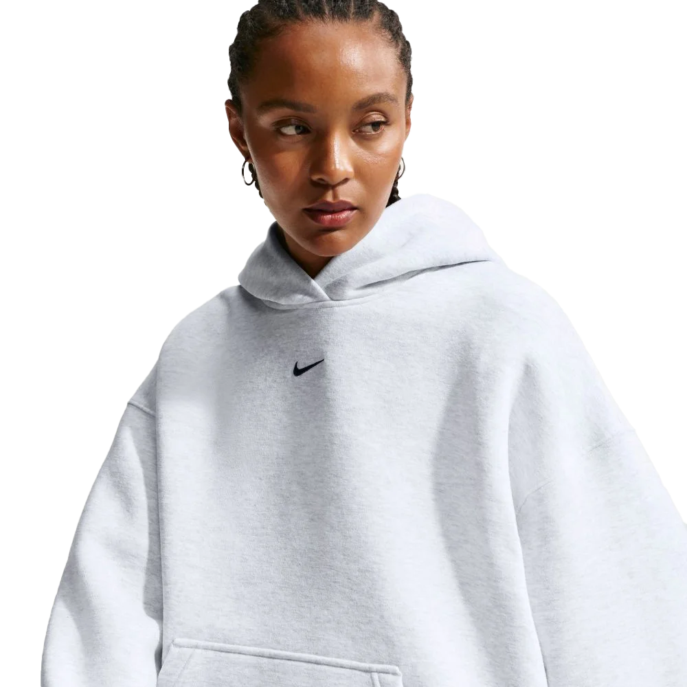 Nike Women's Studio Fleece Medium Weight Oversized Pullover Hoodie