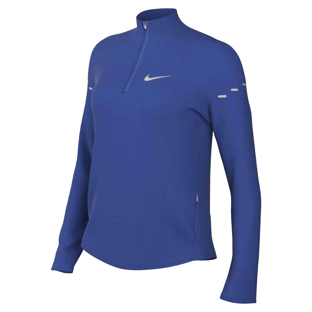 Nike Women's Swift Dri-FIT UV Protection 1/4-Zip Running Top (Stock) Blue Color
