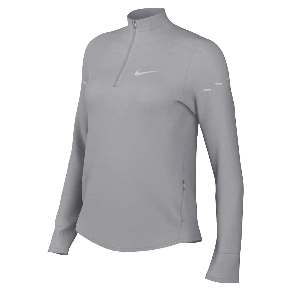 Nike Women's Swift Dri-FIT UV Protection 1/4-Zip Running Top (Stock) Grey Color