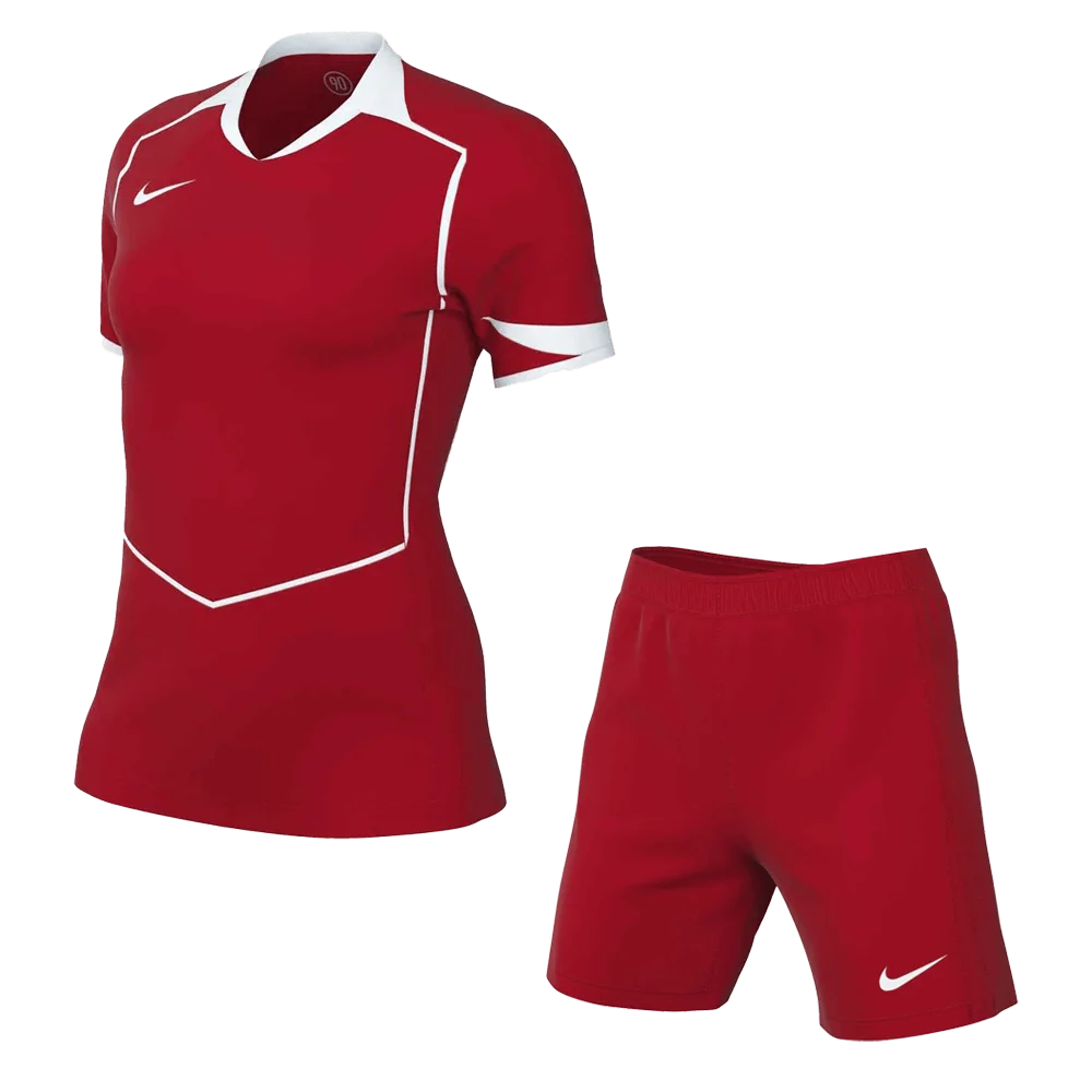 Nike Women's T90 Short Sleeve Jersey and Shorts Red color