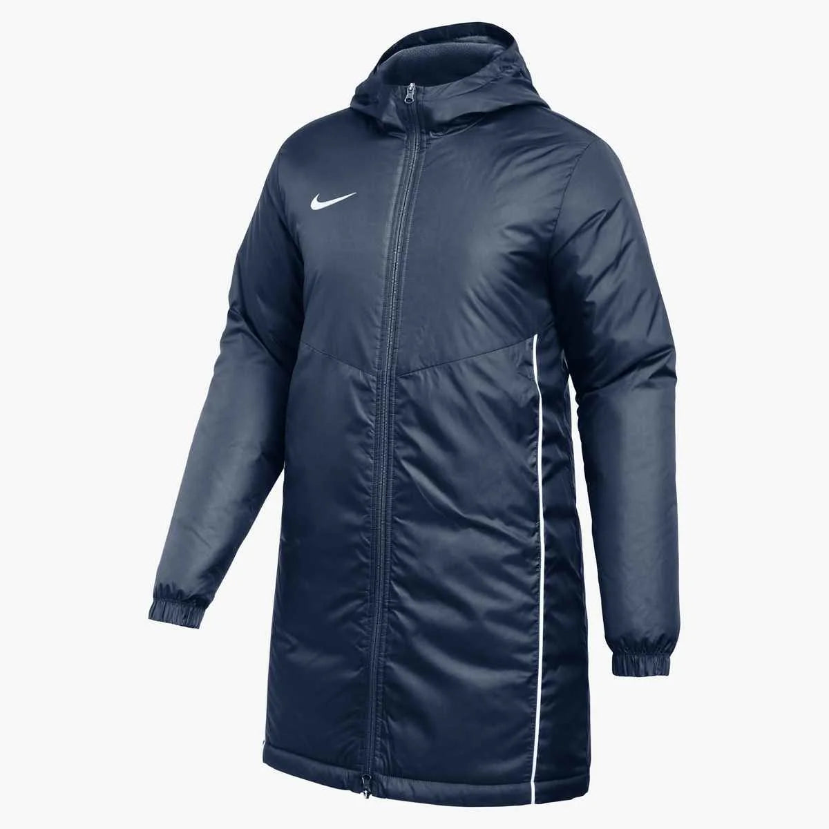 Nike Women's Therma-FIT Park Hooded Soccer Jacket Navy Color.