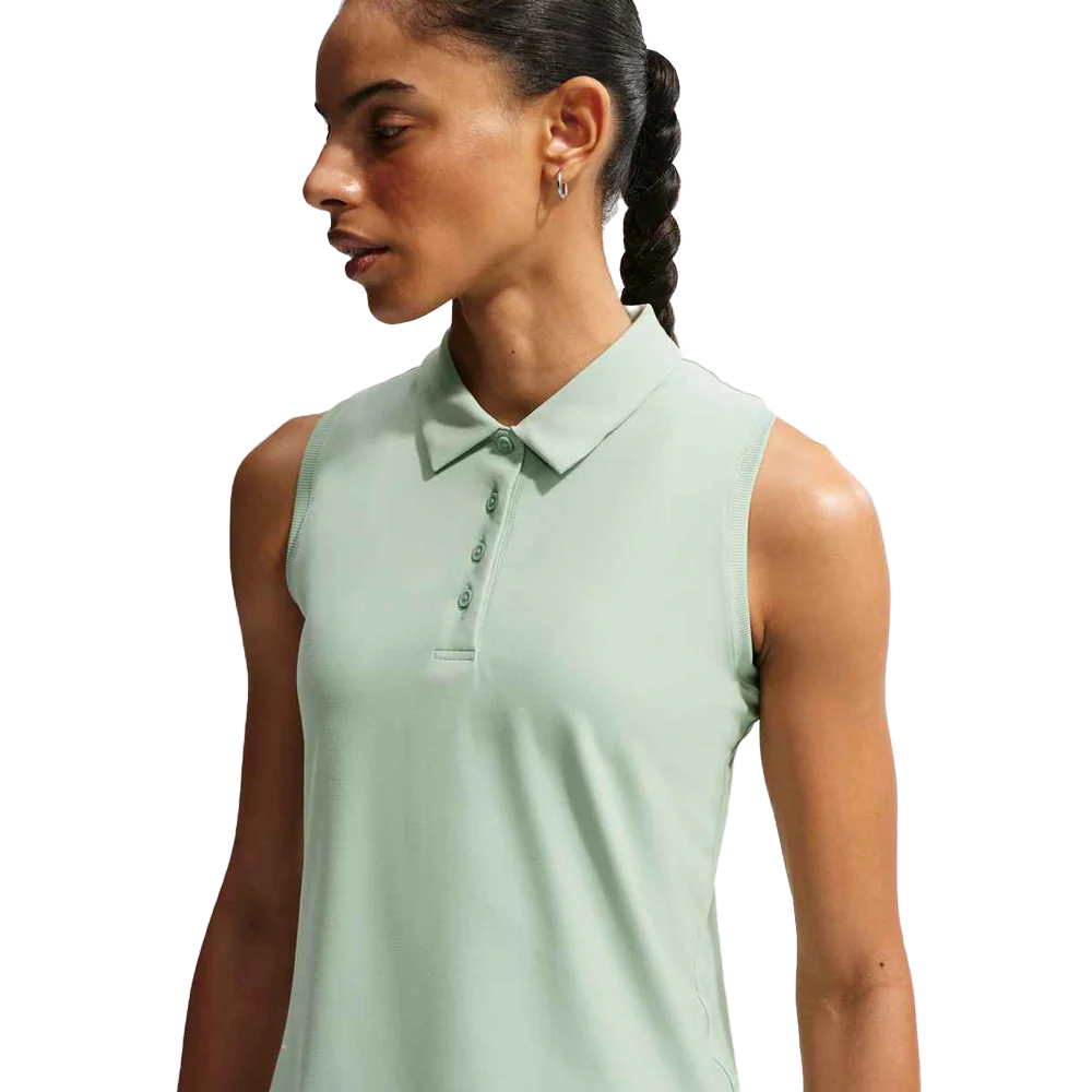  Nike Women's Victory Dri-FIT Sleeveless Polo Green Color