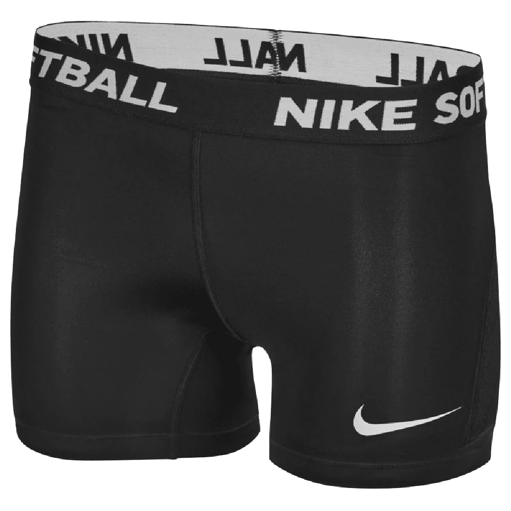 Nike Youth Dri-fit Softball Slider Short Black Color.