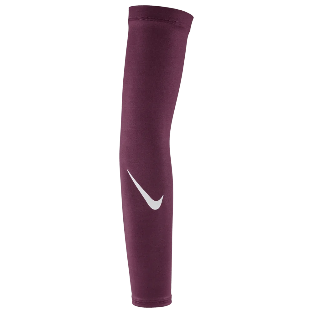  Nike Youth Pro Dri-fit Sleeves 4.0 Pair Maroon Color