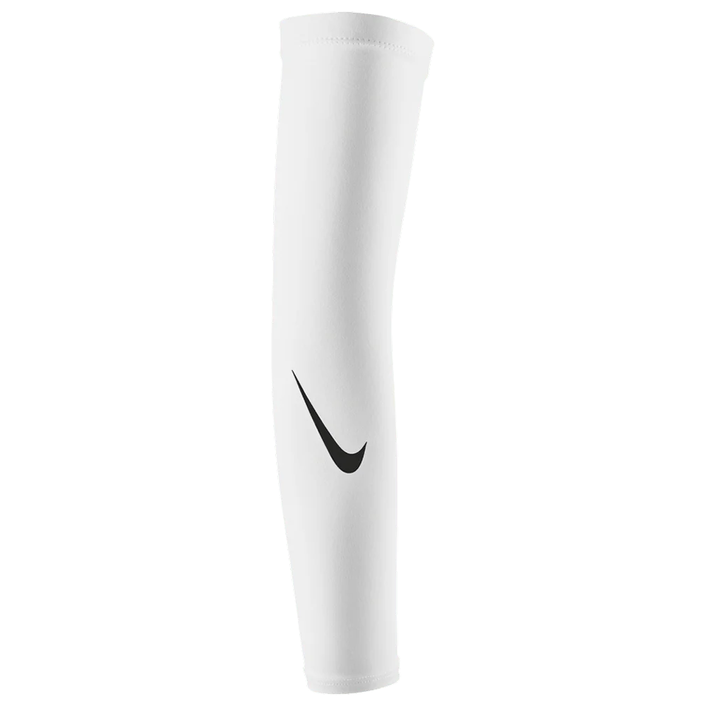  Nike Youth Pro Dri-fit Sleeves 4.0 Pair White Color
