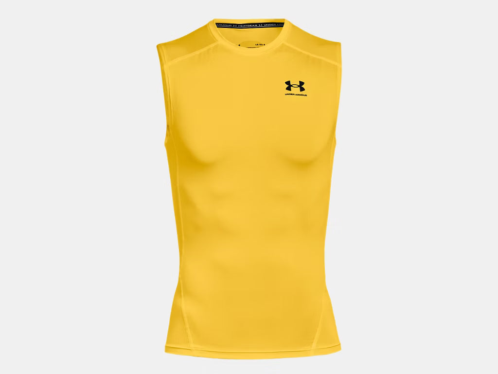 Camiseta de compresión sin mangas HeatGear® de UA para hombre