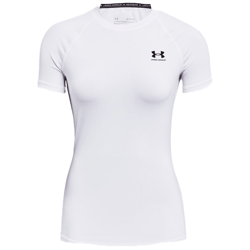 Camiseta de manga corta de compresión UA HeatGear® Armour para mujer 