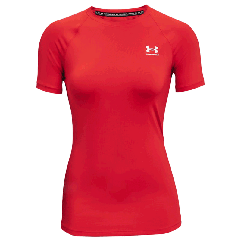 Camiseta de manga corta de compresión UA HeatGear® Armour para mujer 