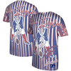Camiseta con el logotipo histórico Jumbotron de Mitchell & Ness, de los New England Patriots, en tono jaspeado real 