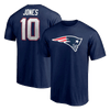 Mac Jones New England Patriots Player Icon Navy Blue T-Shirt
