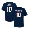 Mac Jones New England Patriots Youth Mainliner Player Name & Number T-Shirt - Navy