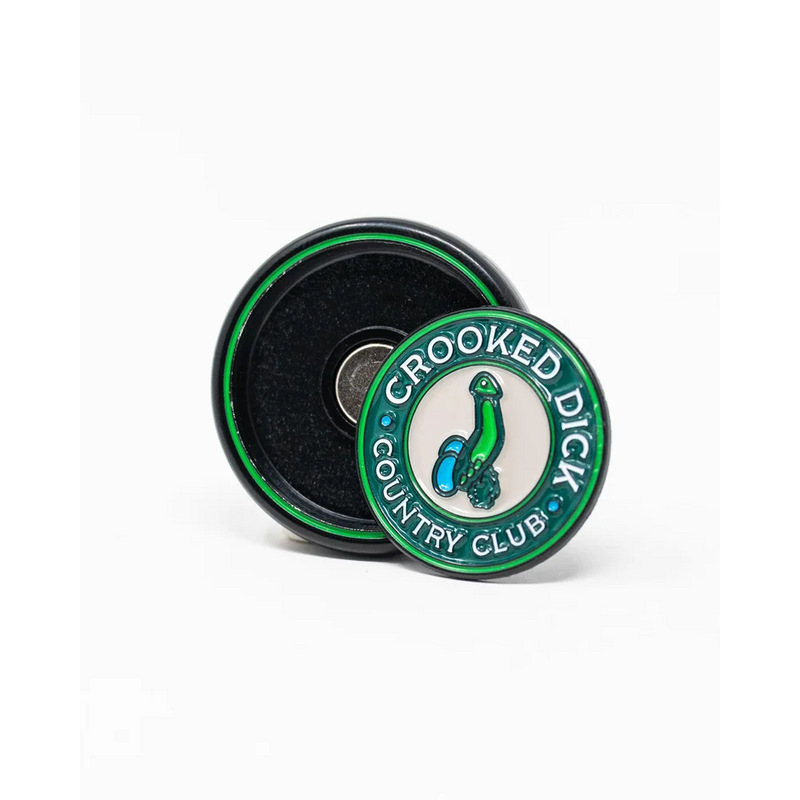 Pop Out Medallion Ball Marker - Crooked Dick