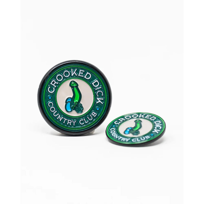 Pop Out Medallion Ball Marker - Crooked Dick