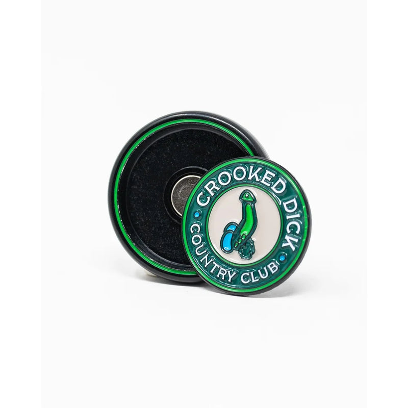 Pop Out Medallion Ball Marker - Crooked Dick