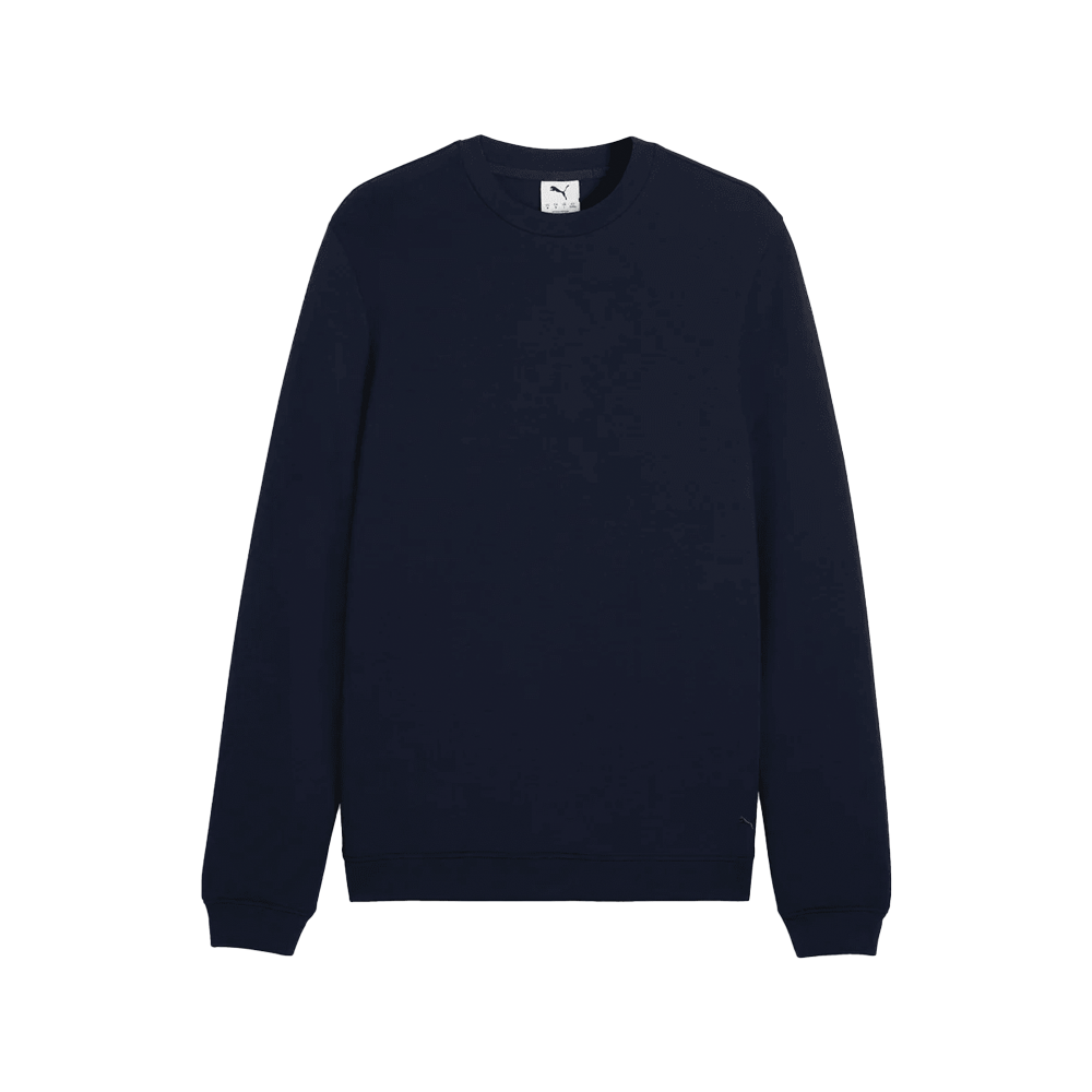 Puma Golf Men's CLOUDSPUN Fleece Crewneck Sweater  Navy color