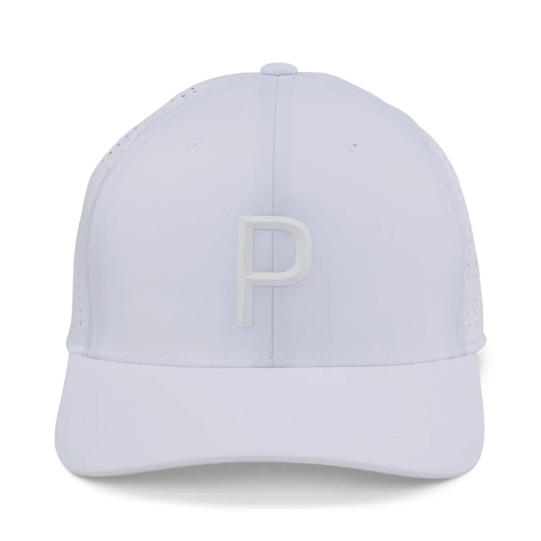 Puma Golf Tech P Snapback Cap White Color.