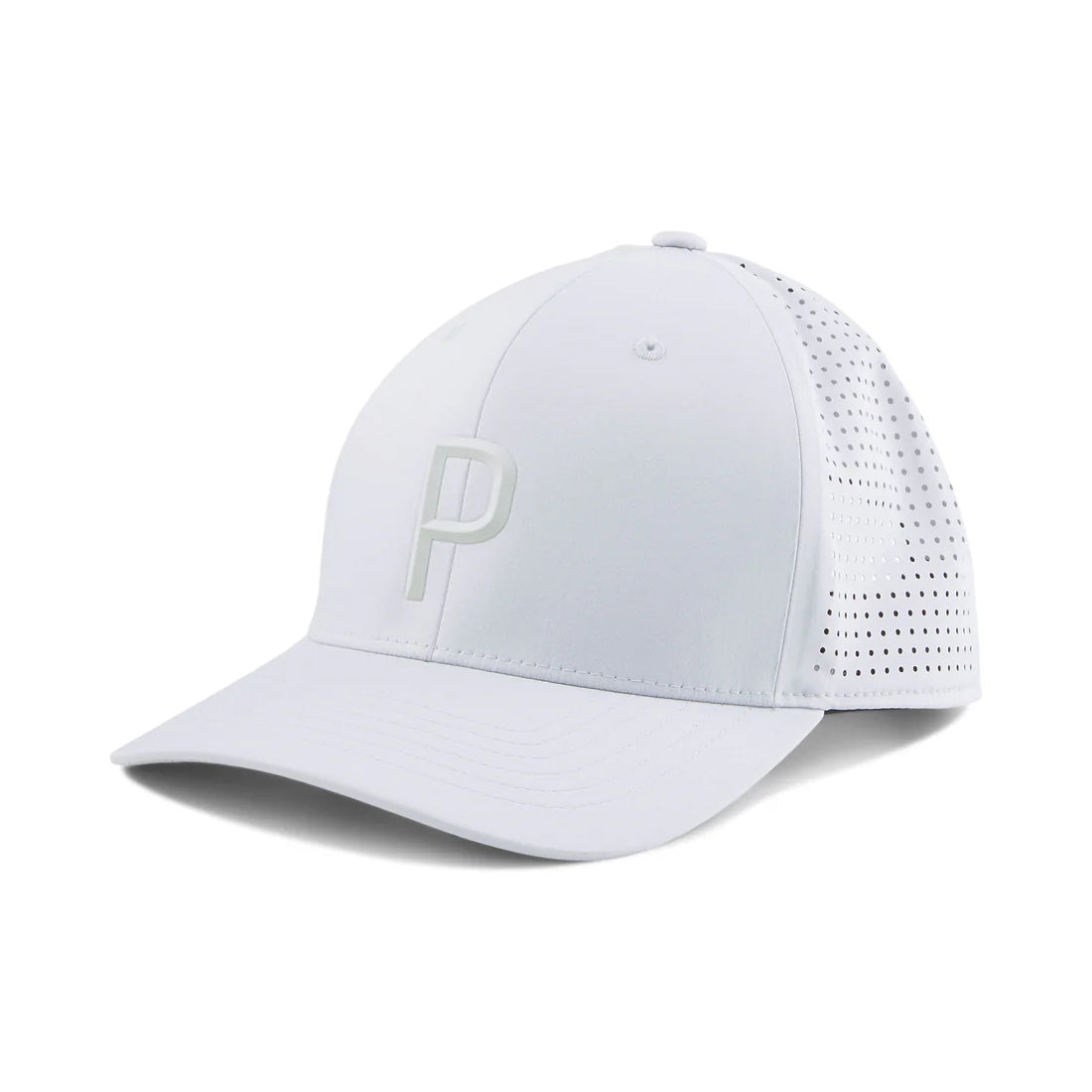 Puma Golf Tech P Snapback Cap White Color.
