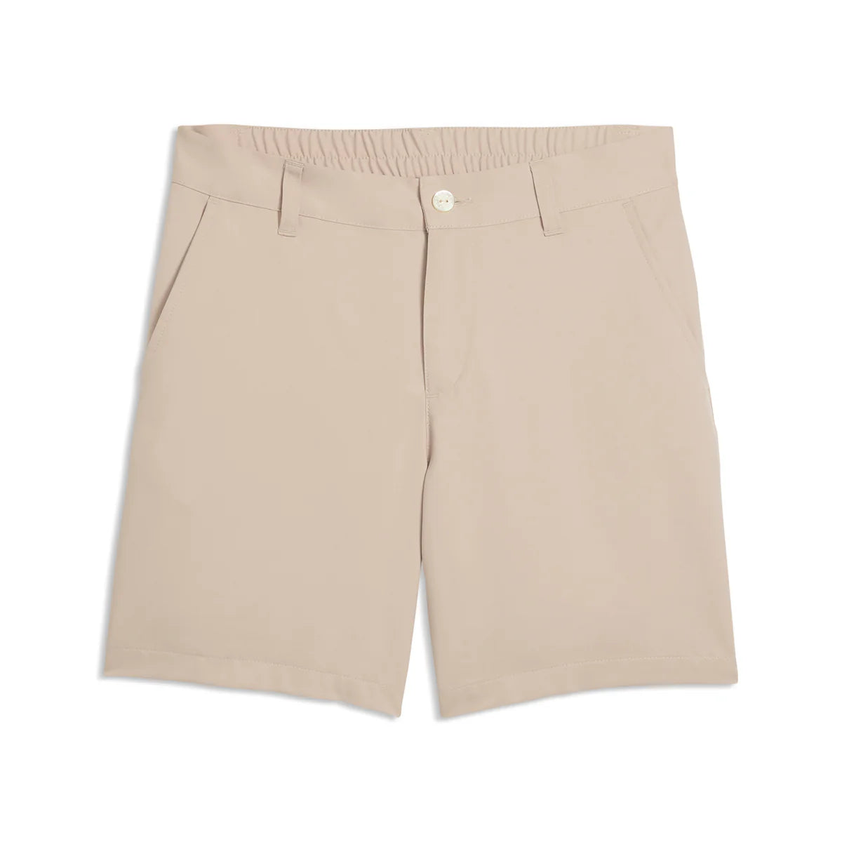 Puma Golf Boy's Classic Golf Shorts khaki color.