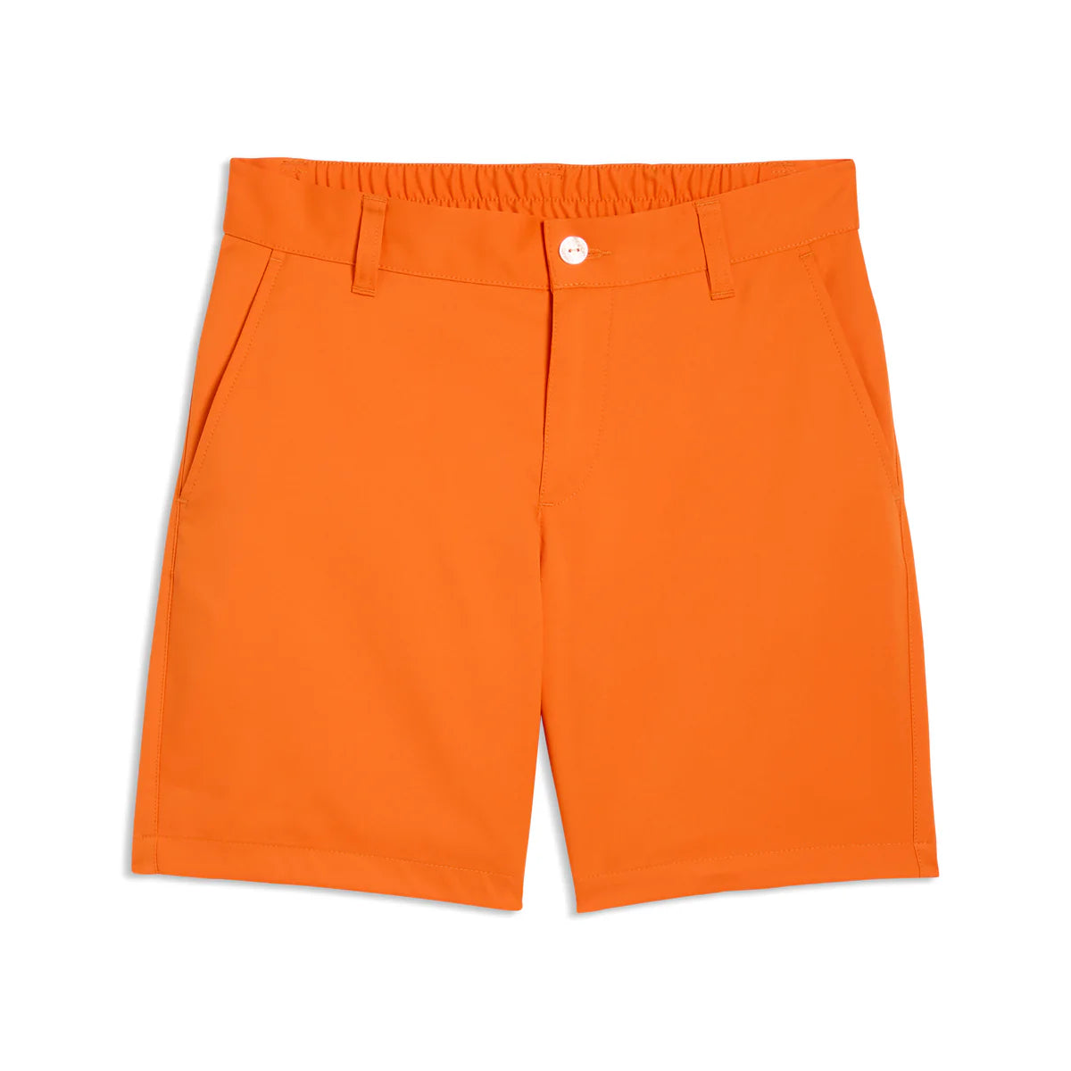 Puma Golf Boy's Classic Golf Shorts orange color.