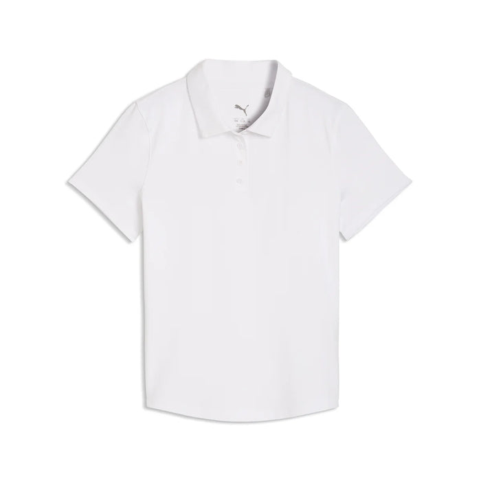 Puma Golf Girl's CLOUDSPUN Solid Polo white color.