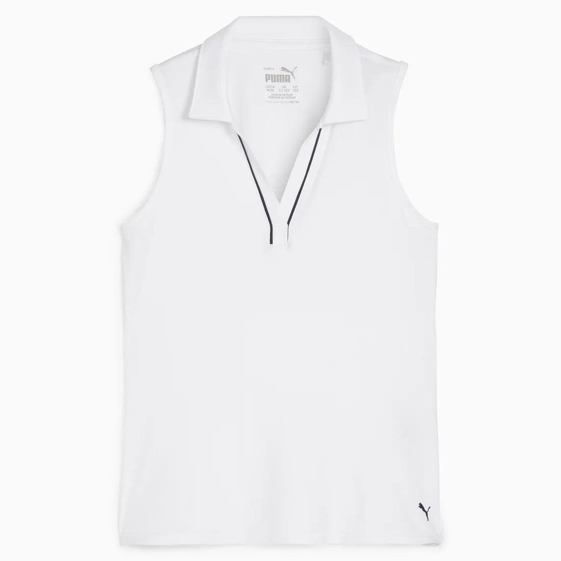 Puma Golf Girls Cloudspun Piped Sl Polo