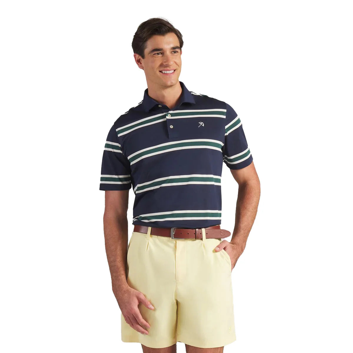 Puma Golf Men's AP Pique Stripe Golf Polo