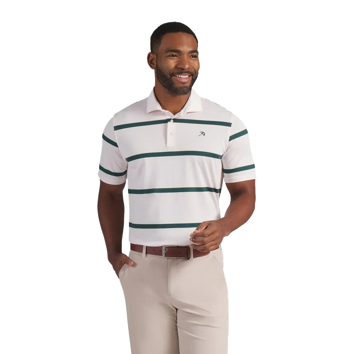 Puma Golf Men's AP Pique Stripe Golf Polo