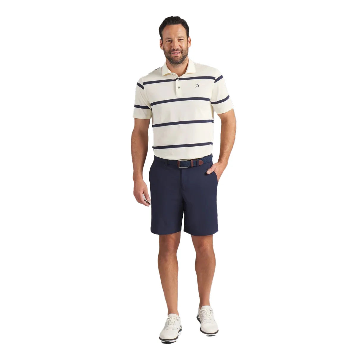 Puma Golf Men's AP Pique Stripe Golf Polo