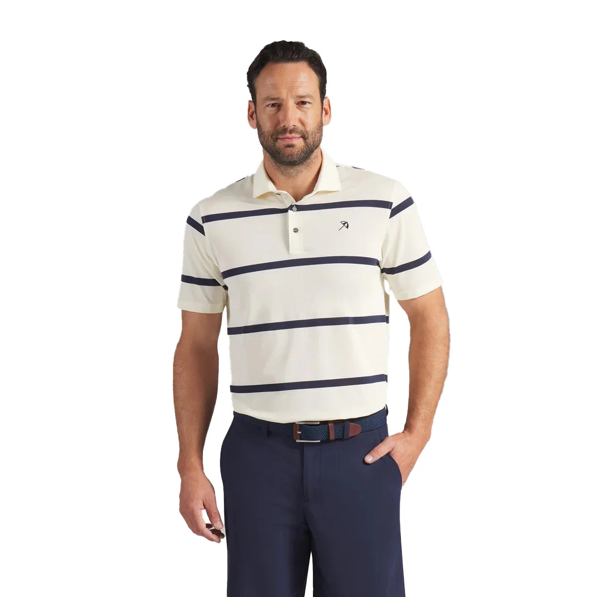 Puma Golf Men's AP Pique Stripe Golf Polo