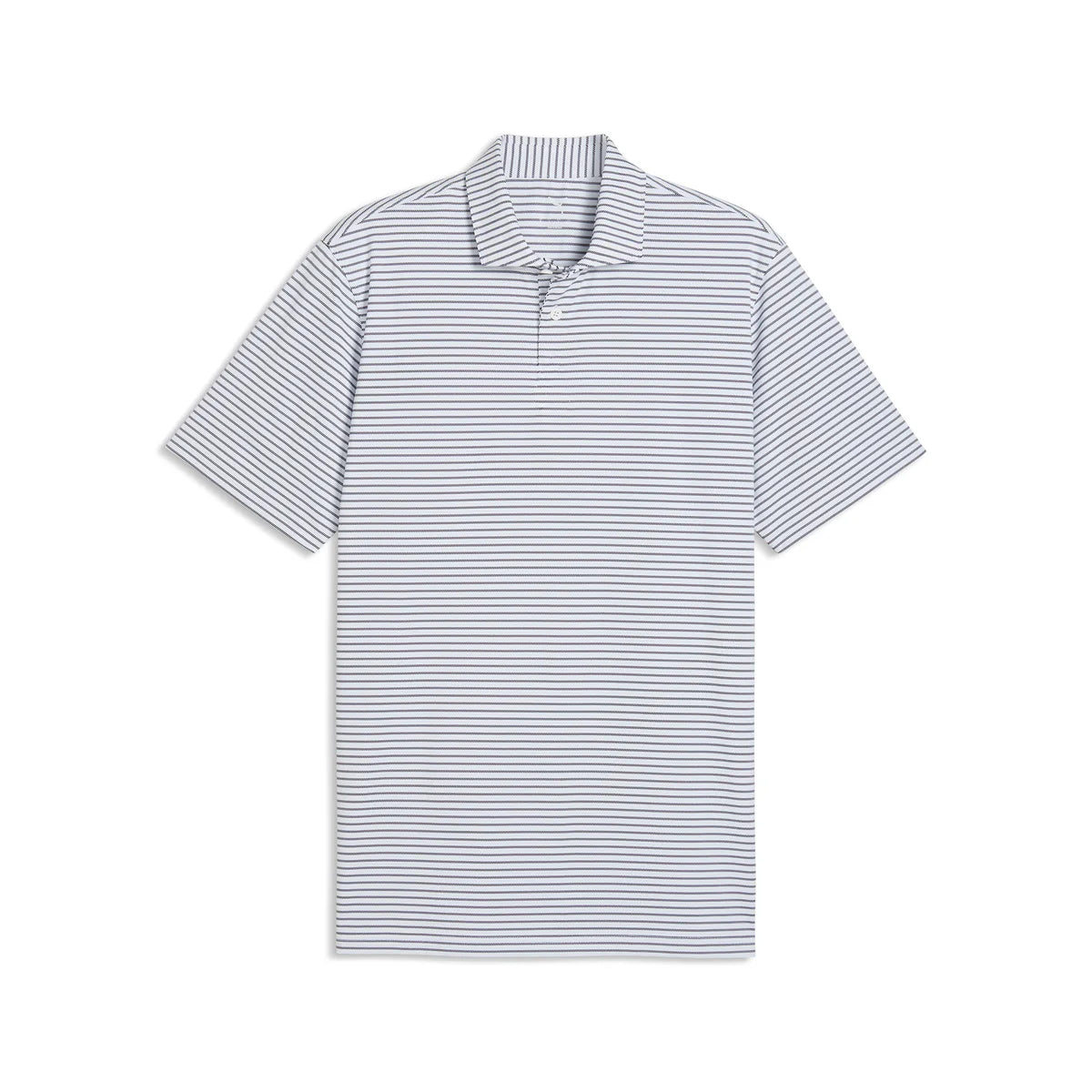 Puma Golf Men's BRRR Stripe Polo White Color