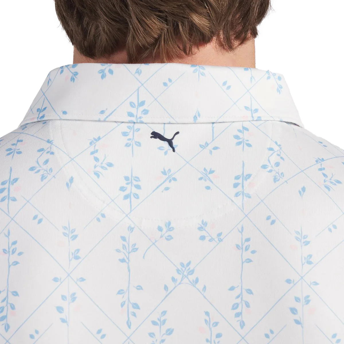 Puma Golf Men's CLOUDSPUN Argyle Bloom BN Polo