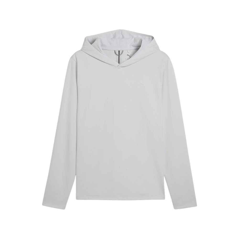 Puma Golf Men's CLOUDSPUN Tech 3D LC Hoodie Gray color.