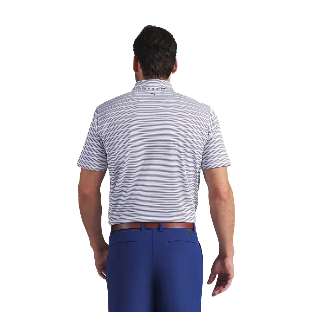Puma Golf Men's Clubhouse Stripe Golf Polo