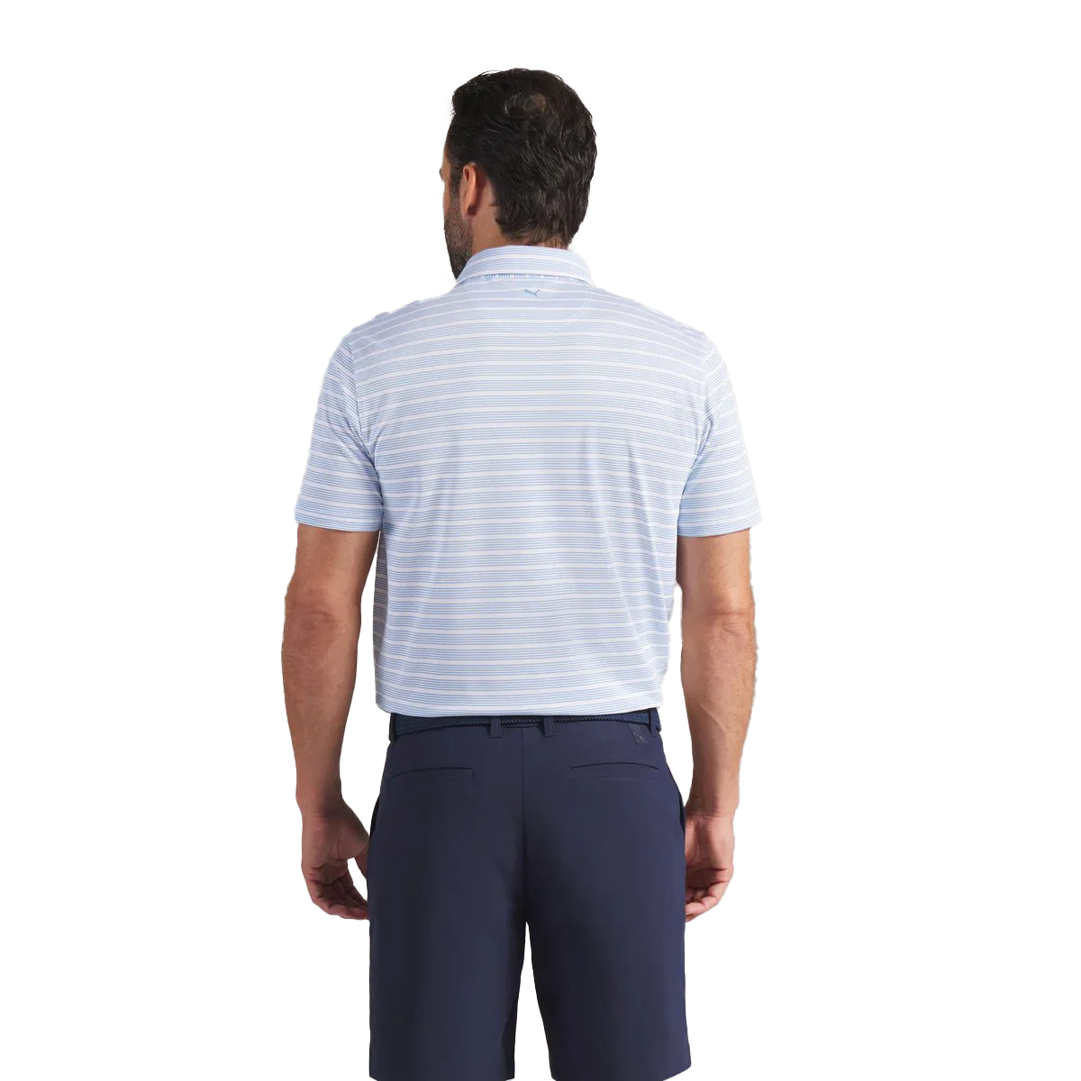 Puma Golf Men's Clubhouse Stripe Golf Polo