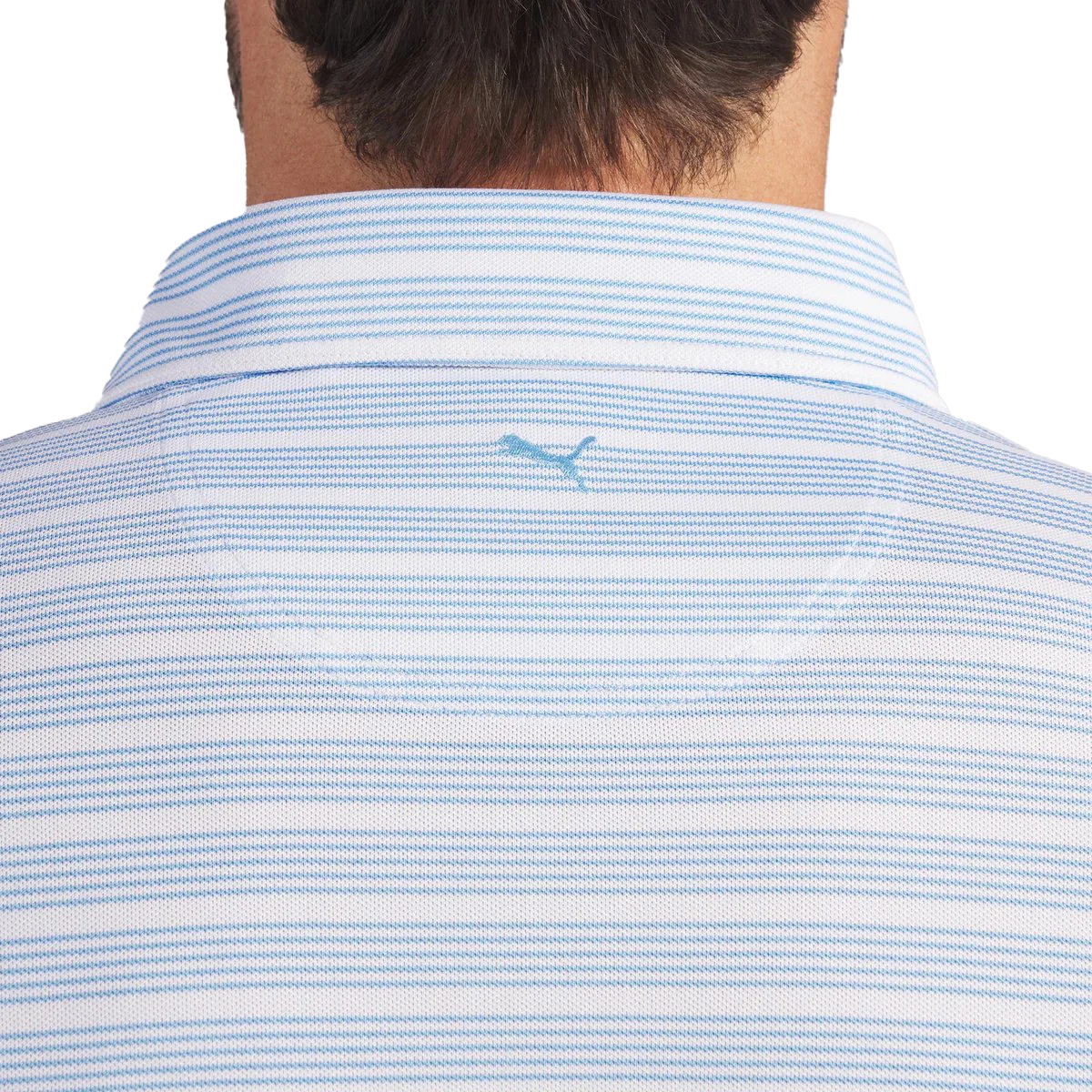 Puma Golf Men's Clubhouse Stripe Golf Polo