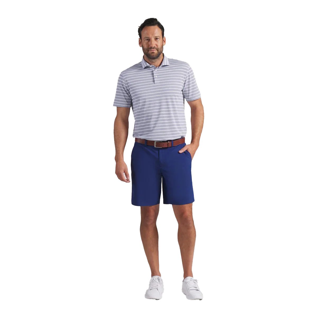 Puma Golf Men's Clubhouse Stripe Golf Polo