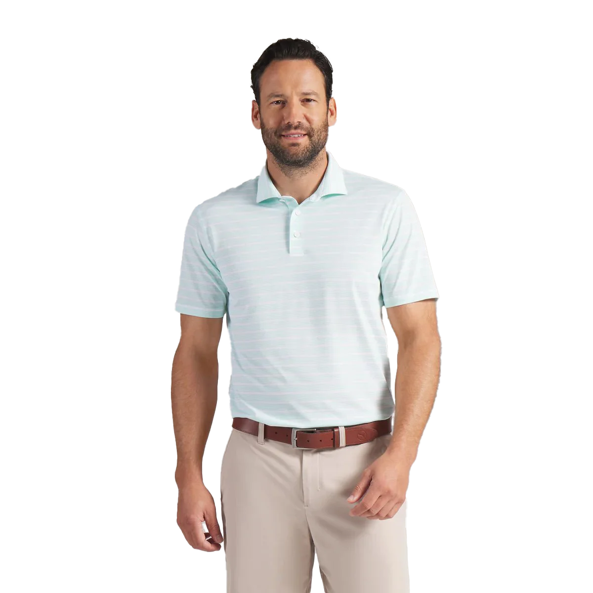 Puma Golf Men's Clubhouse Stripe Golf Polo