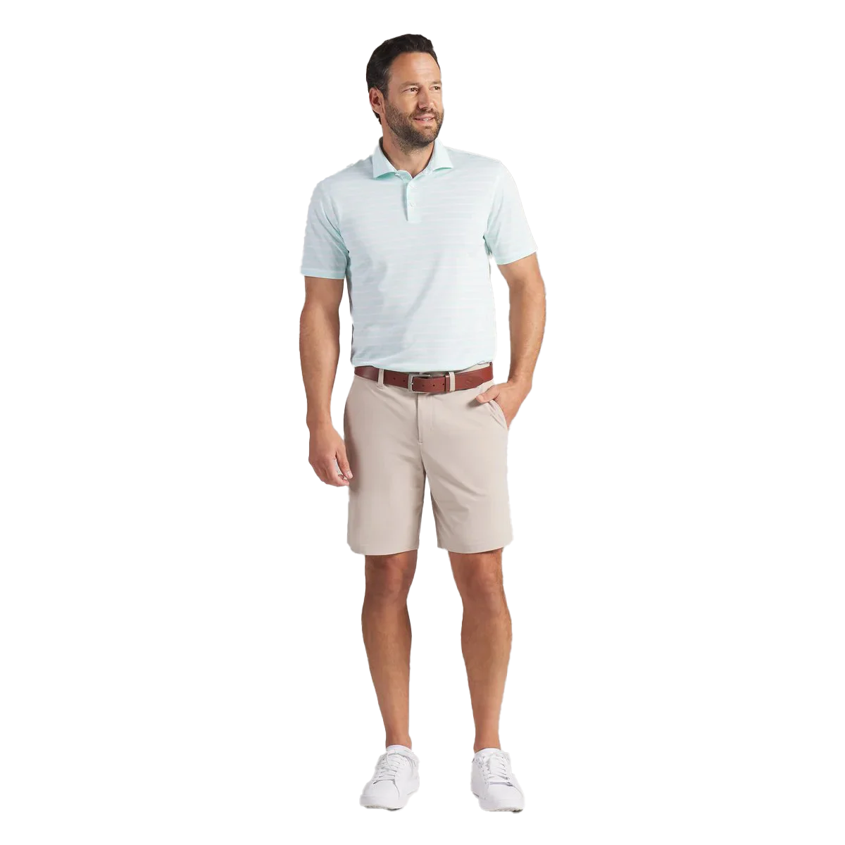 Puma Golf Men's Clubhouse Stripe Golf Polo