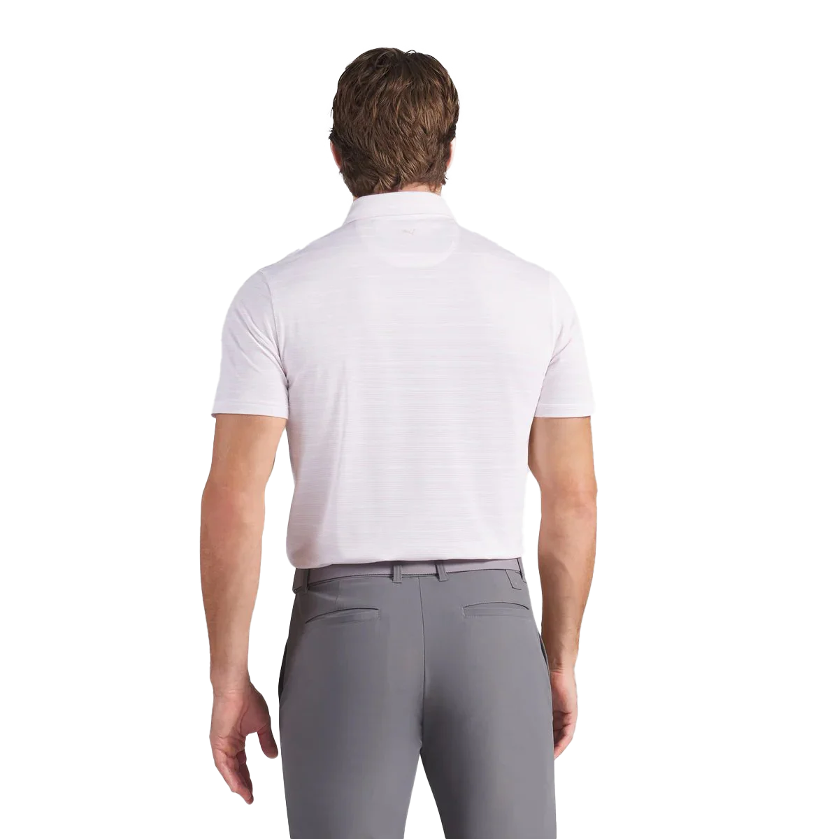 Puma Golf Men's Clubhouse Stripe Golf Polo