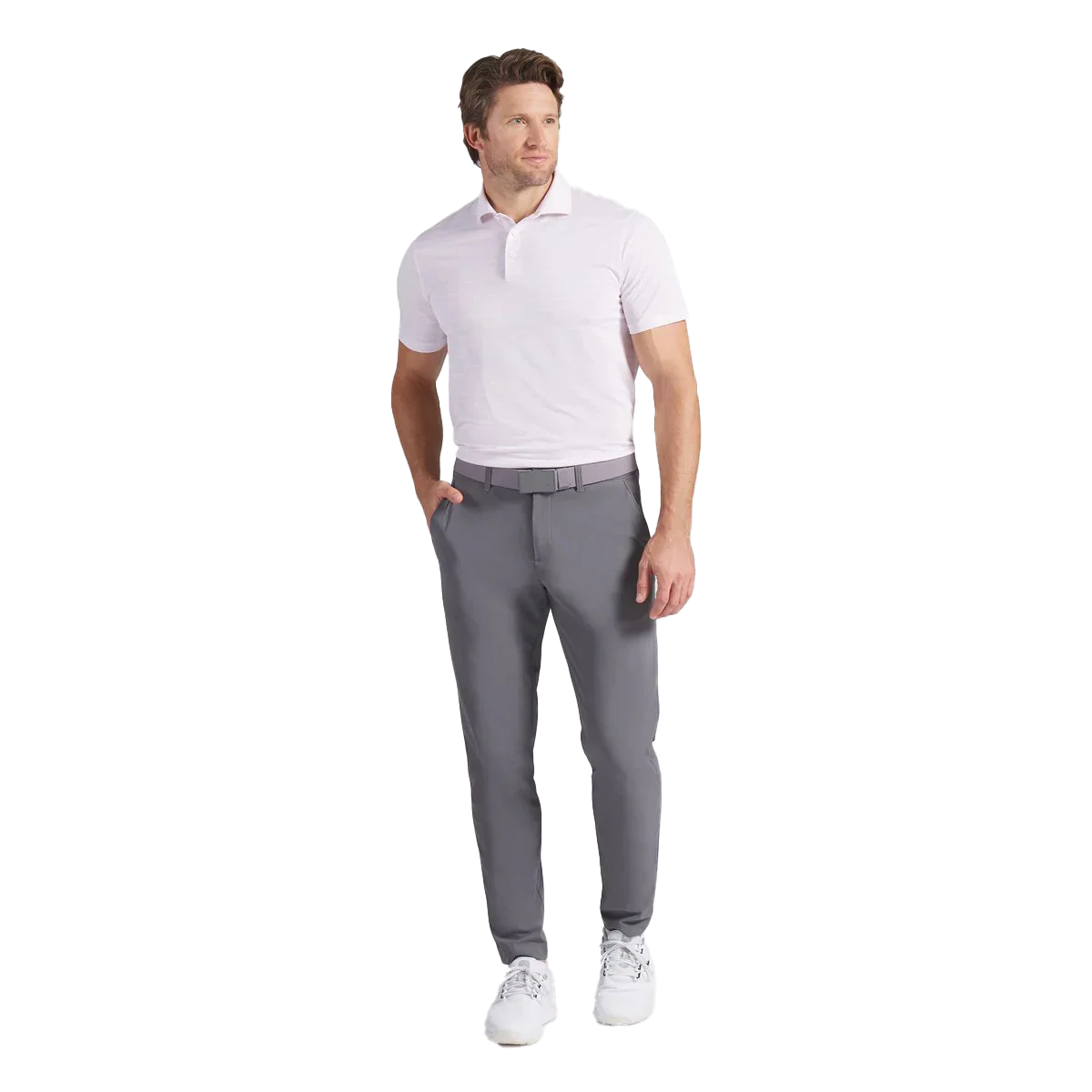 Puma Golf Men's Clubhouse Stripe Golf Polo