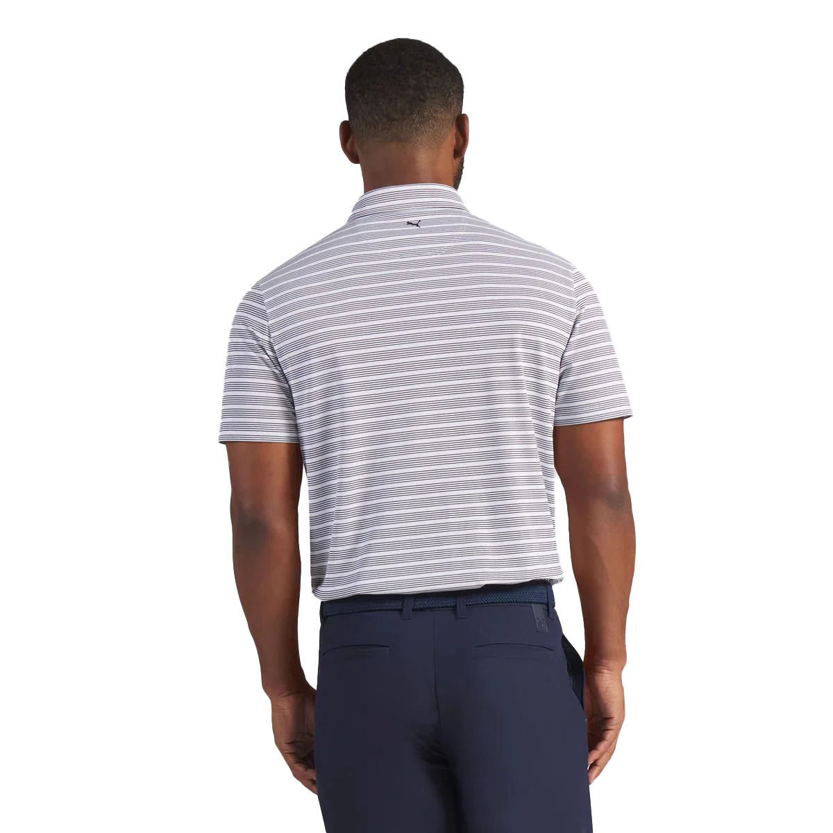 Puma Golf Men's Clubhouse Stripe Golf Polo