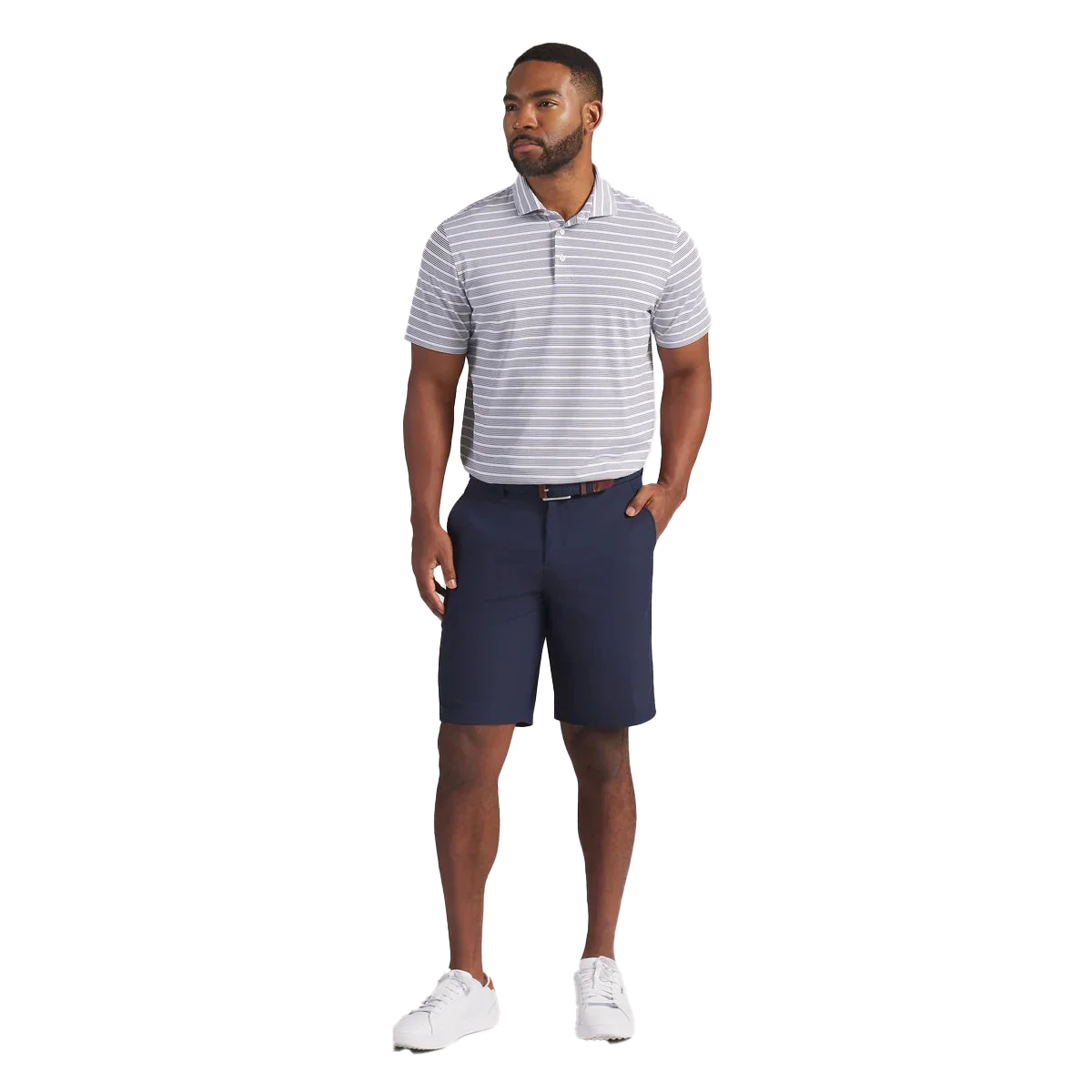 Puma Golf Men's Clubhouse Stripe Golf Polo