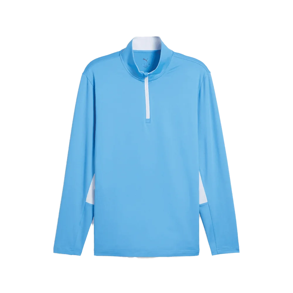 Puma Golf Men's Pure 2.0 1/4 Zip Blue color
